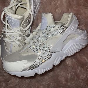 Crystal Bling Swarovski Nike Huaraches Size 10